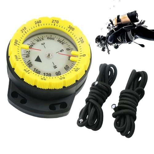 Brújula de Buceo, Brújula de Buceo Buceo - de subacuática Resistente al Agua con Cuerda, resplandeciente con Ventana Lateral, brújula Marina, Accesorios de