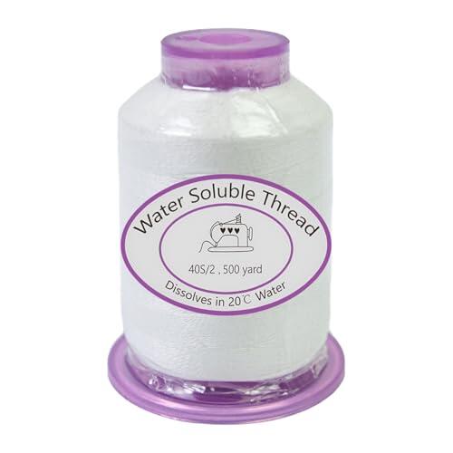 soluble en agua – Cuerda soluble – lavable – de coser temporal, accesorios de costura desaparecen para proyectos de colchas, entusiastas del arte de la tela