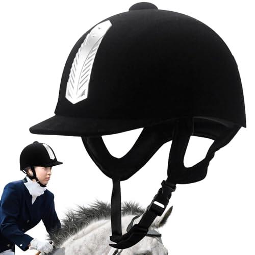 Sombrero de seguridad ecuestre, casco para montar a caballo para mujeres - Casco protector ecuestre para hombres - Gorros de seguridad transpirables para jinetes ecuestres para equitación, snowboard y