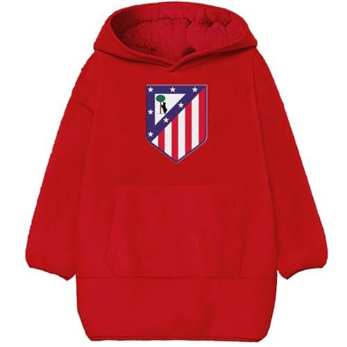 ASDITEX Sudadera Oversize ATLÉTICO DE Madrid - Adulto, Rojo