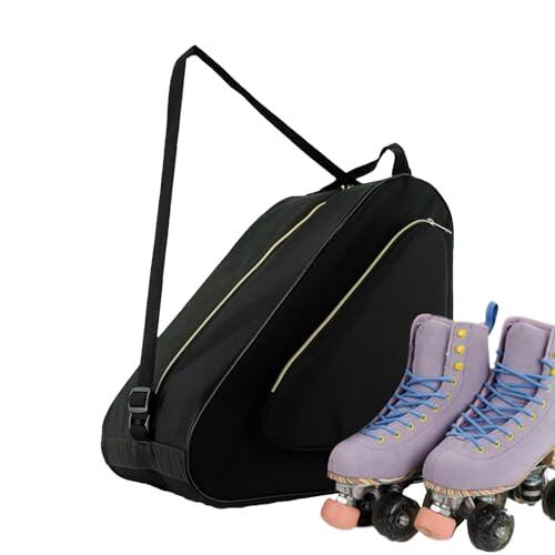 Mochila para patines de ruedas con correa ajustable, de equipo con función de transporte fácil, bolsillos de almacenamiento de patines con construcción estable, bolsas de skate con diseño