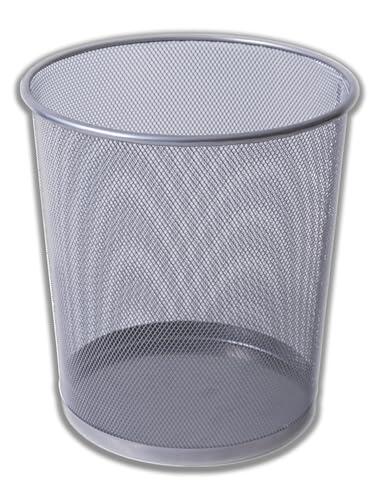 IPEA Papelera de Malla Metálica – 26 x 23 cm – Papelera de Reciclaje para Oficina, Casa, Dormitorio, Escuela de Metal – Cesta de Basura para Escritorio, Mesa, Mueble