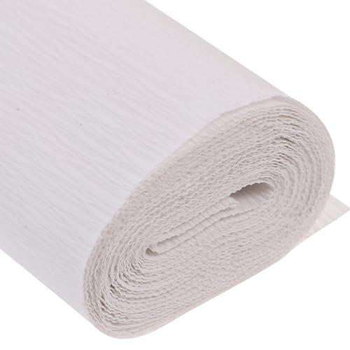 Angoily Papel Crepé Italiano 180 Gramos Rollo 50 X 250 CM para Hacer Flores de Papel y Decoraciones Navideñas en Manualidades DIY