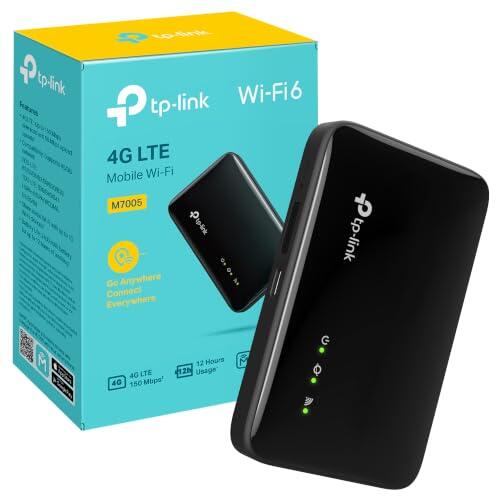 TP-Link M7005 - Router WiFi portátil 4G LTE con SIM, AX287, 2400mAh
