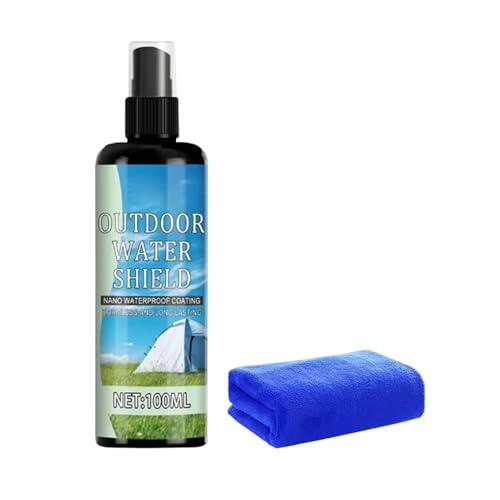 Spray Impermeable para Tela, 100 ml, Resistente al Agua, Protector Solar y de Agua para Conchas, Muebles de Patio, Tiendas de campaña, Equipo de esquí, Equipo de Remo, Camping