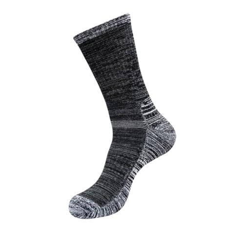 QUXVUIS Manténgase cómodo y elegante con calcetines de tubo para hombre Calcetines deportivos de algodón para hombre baloncesto algodón para, gris+negro, Talla única