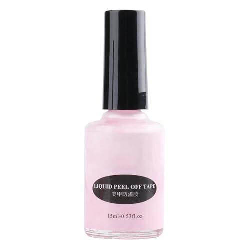 Látex líquido para uñas, protector de piel de dedos, barrera de brillo de uñas de secado rápido, protector de cutículas para dedos, protección de diseño de uñas fácil de despegar, 15 ml