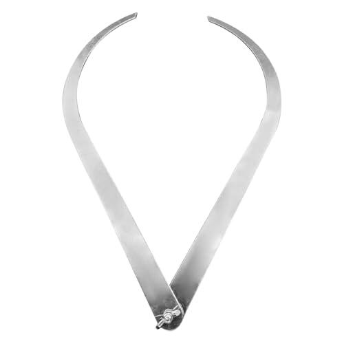 Calibradores de cerámica de acero inoxidable, medición de arcilla exterior, 7,32 pulgadas con calibres, acero inoxidable, herramienta de artesanía artística con medición, herramienta