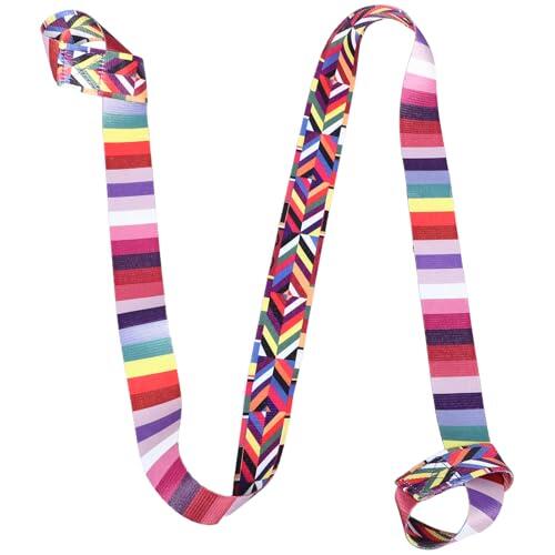 Healeved Correa para Esterilla de Yoga Multicolor de Algodón, Ajustable y Antideslizante, Banda Ancha Cómoda para Transportar y Organizar Tapetes en Gimnasio y Actividades al Aire Libre