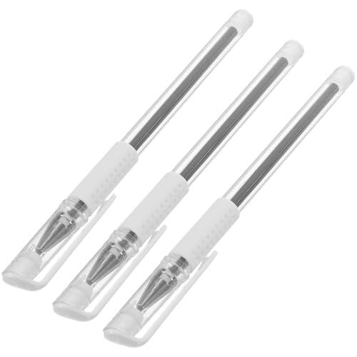 IMIKEYA Bolígrafo de Marcador de Posición para Tinta Negra, Punta Fina de Plástico, 3 Unidades para Uso en Cirugía y Salón, Líneas Limpias y Marcado Preciso