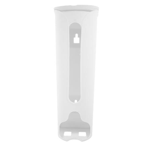 HOMOBABE Dispensador De Bolsas De Basura De Pared Blanco Organizador Colgante para Cocina con Gran Capacidad Soporte para Bolsas De PláStico Y Supermercado Que Optimiza El Almacenaje Y Ahorra Espaci