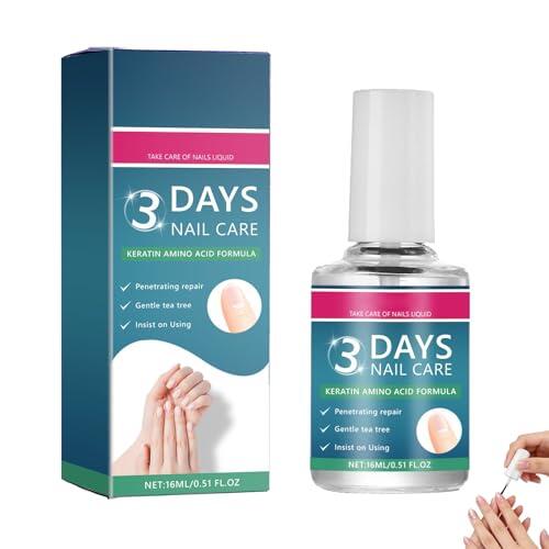 3 Day Nail Care, con queratina Amino Acid Formula, Queratina 3 Day Nail Care Oil para la reparación de uñas agrietadas y secas, nutrición diaria (1 unidad)