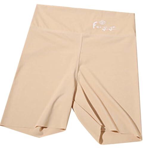 Pantalon Marron Niña Pantalones Cortos Deportivos y Casuales para Niñas Conjuntos Elásticos Cómodos Diarios Primavera Verano (Beige, 5-6 Years)