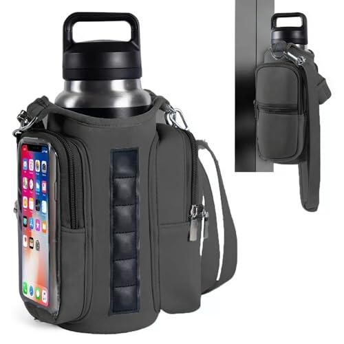 Bolsa Magnética para Gimnasio, Bolsa Magnetica Gym, Botella de Agua Deportiva Magnética con Correa, BolsaDeportivaMagnética, Mochila Imantada GimnasioOrganiza Tus Accesorios Gimnasio para Fitness