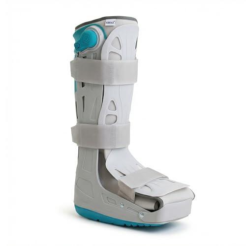 KMINA Bota Walker Larga Inflable L (Tallas 44,5 hasta 48), Bota Ortopédica para Inmovilización de Pie y Tobillo, Ajuste Neumático con Válvula, Unisex Derecha o Izquierda