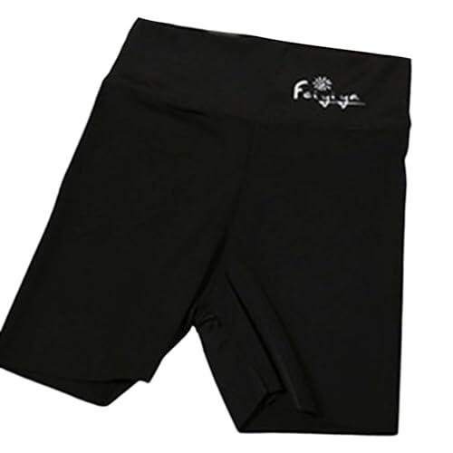 Pantalon Niña Pantalones Cortos Deportivos y Casuales para Niñas Conjuntos Elásticos Cómodos Diarios Primavera Verano (Black, 5-6 Years)