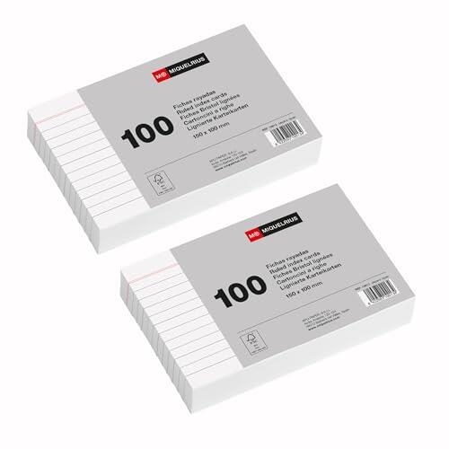 Optimiza tu estudio: Análisis completo de las fichas rayadas Miquelrius de 150x100 mm