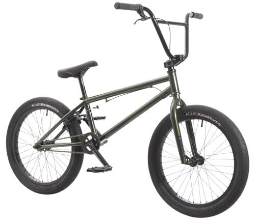 KHE Unique Pro 20 pulgadas BMX 10,2 kg – Marco 100% CrMo Butted – Manivela hueca 48 Spline – MID BB – Llantas de doble cámara – Grindguard – Street BMX Pro