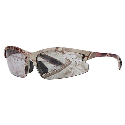 Acouto Gafas Gafas de Camuflaje de Impacto de Medio Marco, Ligeras y Robustas, para Viajar, Pescar y con Frecuencia, para Exteriores, de Camuflaje, de para Exteriores, Robustas, Media Montura