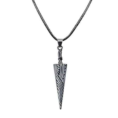 ARHZ 1 Pieza Llavero Colgante de Uñas de Caballero Hueco, Set de Llavero de Uñas Puras del Juego Hollow Knight, Figura del Rey Pálido, Joyería de Acero Inoxidable