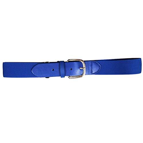 Naroote Cinturón de Cintura, Cinturón de Béisbol Ajustable de Aleación, Elástico con Lengüeta de Cuero, Ideal para Jóvenes y Adultos (BLUE)