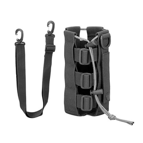 Soporte para botellas de agua, ajustable, para mochila, material de nailon con cordón, soporte para botellas de agua, duradero, resistente al agua, para camping, viajes, montañismo