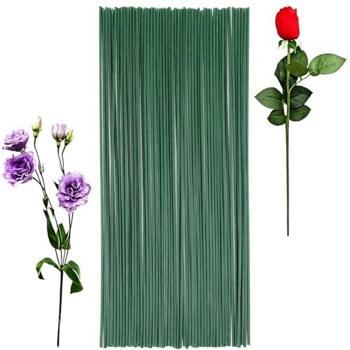 50 varillas de alambre floral, alambre verde, 30 cm, accesorios para manualidades hechas a mano, arreglos de flores, floristería, enredaderas