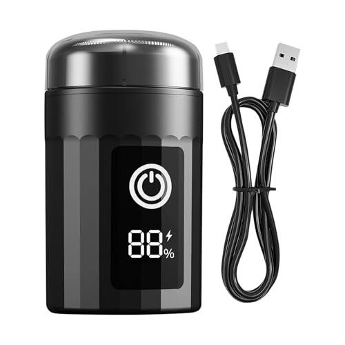 Afeitadora Eléctrica Hombre,Recargable Inalámbrico y Mojado | Afeitadora para cabeza portátil para aseo | Para barba, cabeza, viaje, hogar, papá, esposo, novio, hermano, cumpleaños, Día del Padre
