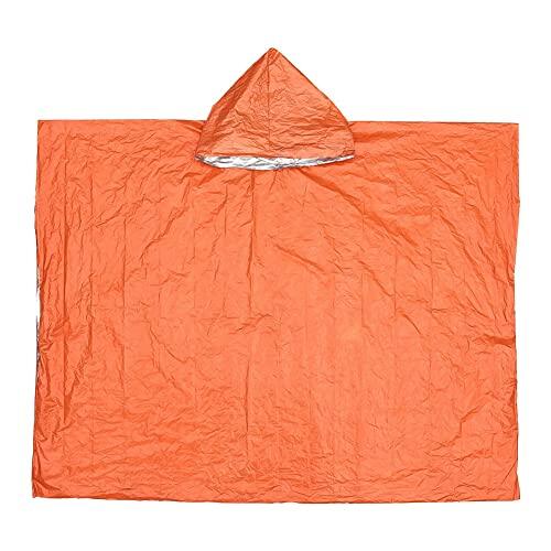 Iyalezirk Impermeable de Emergencia Impermeable con Capucha Poncho de Lluvia Impermeable Acampar Al Aire Libre Senderismo Bicicleta Ciclismo Ropa de Lluvia