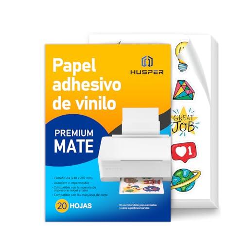 Papel Adhesivo de Vinilo Imprimible HUSPER: Características y Rendimiento