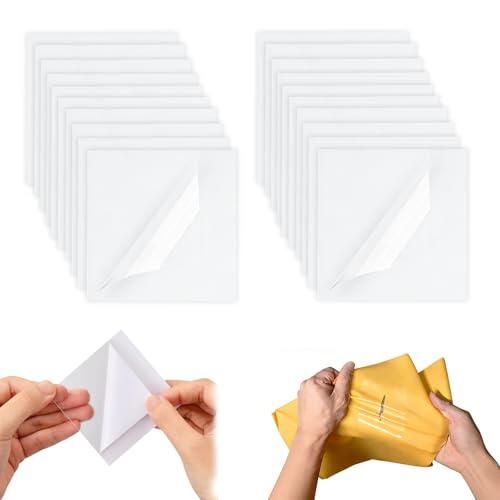 Kit Reparación Inflables TPU 20 Piezas 7x7 cm Parches Autoadhesivos Impermeables para Piscina Colchón Hinchable Bote Tienda
