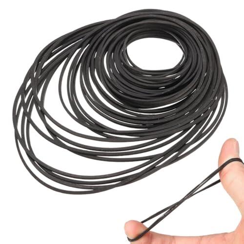 MIRKUZI 84 correas de goma para casetes, correas cuadradas de varios tamaños, aptas para reproductores de casetes, walkmans, grabadoras, etc.