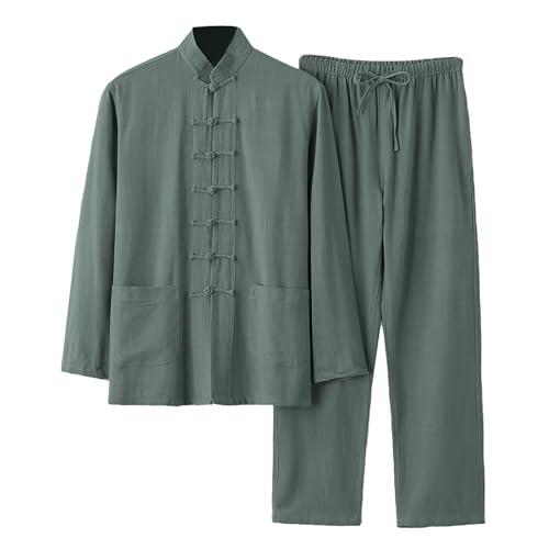 Uniforme Tradicional de Tai Chi Unisexo Chino Art Marciales Chaqueta Camisa de Lino Hombre Verano Tradicional Uniforme Traje Tang Ropa Exterior Wushu Mujeres Traje Estilo