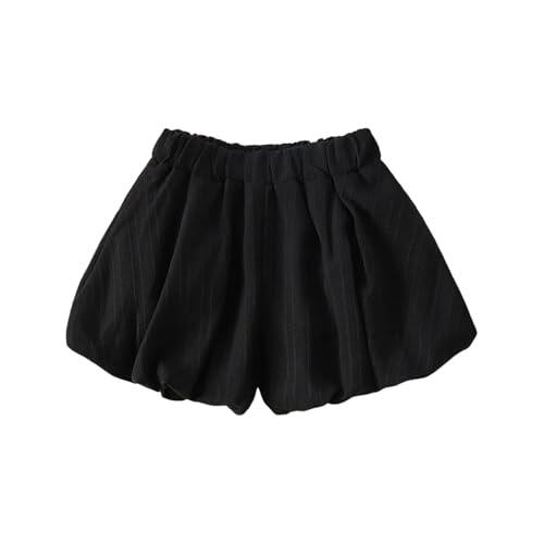 Genérico Pantalones Cortos Niña 12 Años Pantalones Cortos Veraniegos para Niñas con Cintura Elástica y Transpirables para Jugar al Libre Bebés de Meses a 5 Años (Black, 12-18 Months)