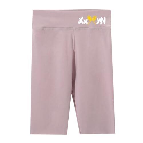 Pantalones Cortos Niña Deporte Pantalones Cortos de Verano para Niñas con Diseño de Conejito Cintura Alta Tela Delgada y Transpirable Ropa Exterior Cómoda (Purple, 4-5 Years)