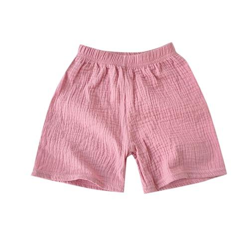 Pantalones Cortos Niña Verano Pantalones Cortos Transpirables de Algodón para Niña Moda Casual Verano Comodidad Diaria (6-7Years)