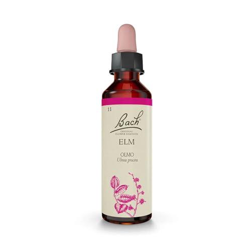 Elm Olmo 11 Flores de Bach Originales 20 ml | Esencia Floral Individual | Preparado Alimenticio en Gotas | Formato 20 ml | Método Original