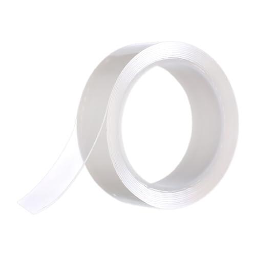 Genérico Nano Double Sided Tape - Strong Adhesive Mounting Strip | Transparent Gel with Reusable Sticky, Damage Free Wall Hook Alternative, Versatile Stick for Photos, Decorations, and Tools