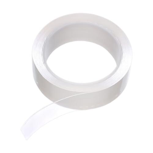 Genérico Nano Double Sided Tape - Strong Adhesive Mounting Strip | Transparent Gel with Reusable Sticky, Damage Free Wall Hook Alternative, Versatile Stick for Photos, Decorations, and Tools