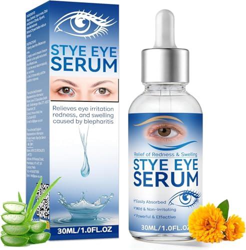 Suero Ocular para Orzuelo, Suero Natural para la Blefaritis con Orzuelos, Blefaritis, Chalaziones y Ojos Secos, Limpieza Diaria de la Zona, Alivia la Sequedad y Restaura una Piel Más Saludable