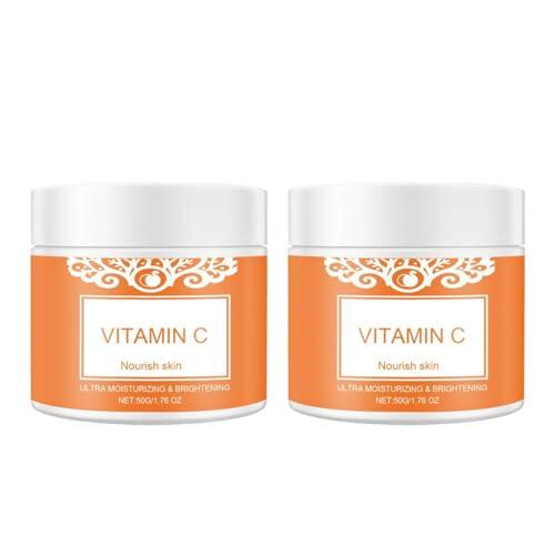 Vitamina C Face Hidratante, Niacinamide Radiance Glow Cream, Vitamina C Suero Iluminador para la Cara - Hidratante, Iluminador, Piel Abultada, Hidratante (2 unidades)