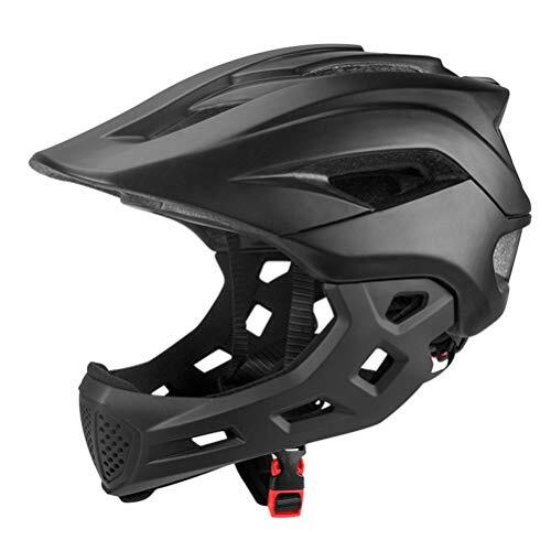 Casco de bicicleta de cara completa, casco 2 en 1 para niños, monopatín y cascos de bicicleta, casco de cara completa BMX, casco ligero para bicicleta de montaña, desmontable, para, BMX, Dirtbike