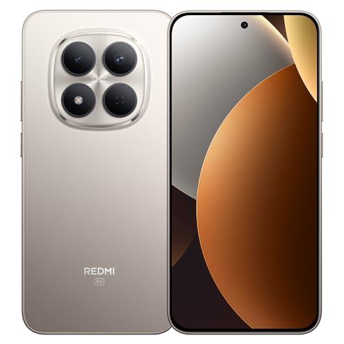 Xiaomi Redmi Note 15 Pro 5G, Smartphone 12GB + 512GB, Batería de alta capacidad 6580mAh, Resistencia al agua IP66/IP68, Nueva cámara de 200MP, Pantalla AMOLED 1.5K de 6.83 pulgadas,Titanio,Cargador no