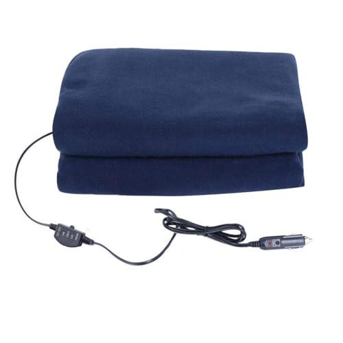 Manta eléctrica calentada | Manta térmica de viaje para coche de 12 V con control de posición de 3 niveles, manta térmica portátil que ahorra espacio para coche, viaje, camping