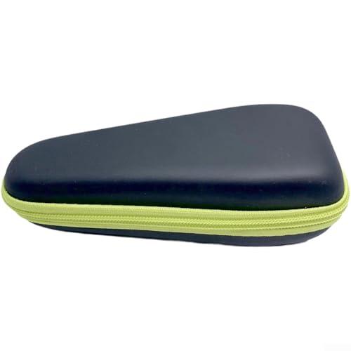 Estuche de viaje duro EVA afeitadora eléctrica de una hoja, para QP2530/2520, bolsa de almacenamiento protectora compacta con carcasa a prueba de polvo, color negro