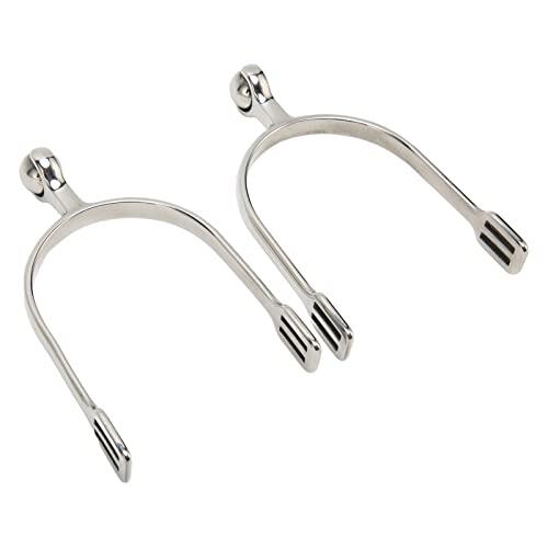 Mimdixy 2 Piezas espuelas Caballo para Mujer, espuelas Bola Rodillo para Montar a Caballo Acero Inoxidable Occidental, espuelas Rueda Redonda para Botas ecuestres Amantes la equitación