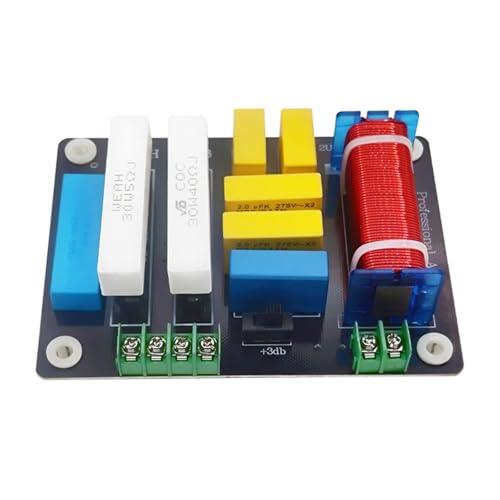 Tmboryuu Divisor de frecuencia Profesional de 400 W, filtros Cruzados de 2 vías, Amplificador de Altavoz, Sonido para hogar, Divisor de frecuencia, Altavoz Cruzado Profesional para Exteriores