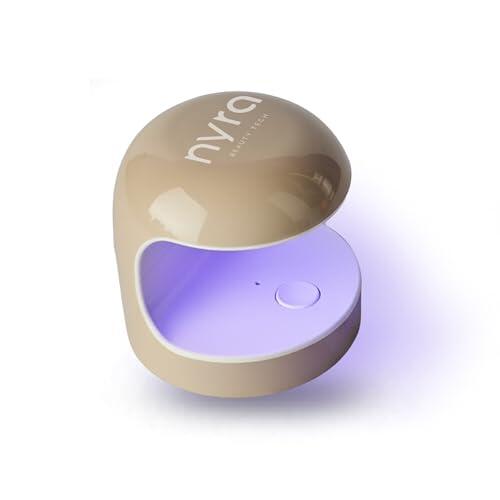 Nyra Mini Lámpara de Uñas UV/LED, 5W, Secador Ultracompacto con 5 LEDs, Temporizador 60s, Sensor Automático, Alimentación USB, para Esmalte de Gel