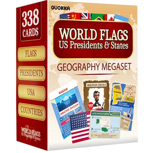 Domina la Geografía Mundial y la Historia de EE.UU. con este Megaset de Tarjetas