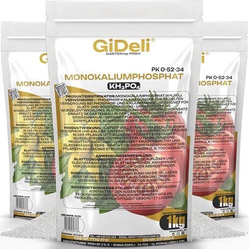 Guía Completa sobre el Fosfato Monopotásico MKP GiDeli para Cultivos y Frutales